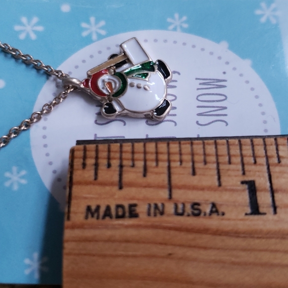 NWT janemarie kids snowman necklace, - Picture 5 of 7